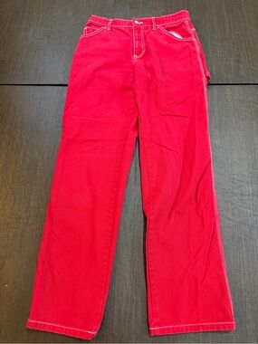 Dickies Junior Utility Red Carpenter Pants Sz 3/26